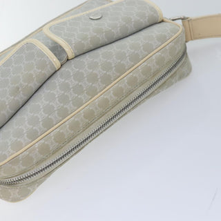 Celine Vintage Macadam Shoulder Bag Canvas and Leather