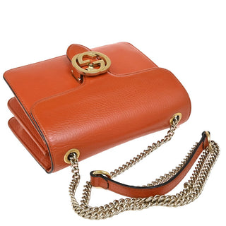 Gucci Interlocking Shoulder Bag Leather