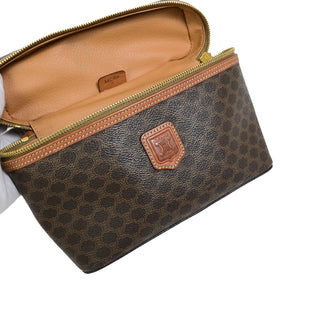 Celine Top Handle Vanity Box Triomphe Coated Canvas