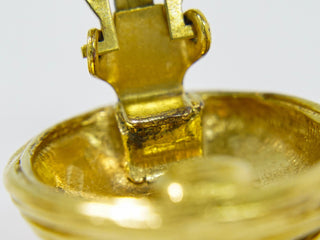 Chanel Vintage CC Hoop Clip-On Earrings Metal