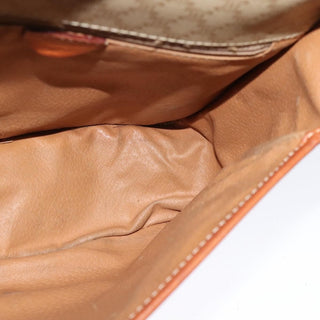 Celine Vintage Macadam Shoulder Bag Canvas and Leather