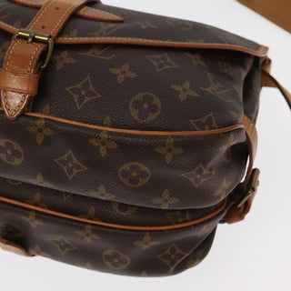 Louis Vuitton Saumur Handbag Monogram Canvas