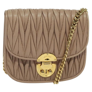 Miu Miu Chain Flap Crossbody Bag Matelasse Leather