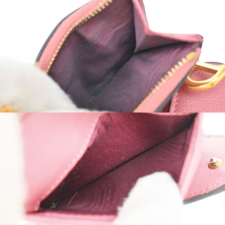 Christian Dior Saddle Trifold Flap Wallet Leather