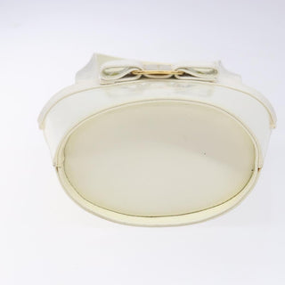 Salvatore Ferragamo Vara Bow Top Handle Bucket Bag Patent Leather