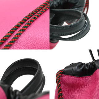 Gucci Logo Drawstring Backpack Printed Leather