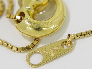 Tiffany & Co. Heart Pendant Necklace 18K Yellow Gold with Diamonds