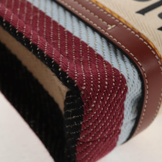 Chloe Woody Tote Canvas with Leather