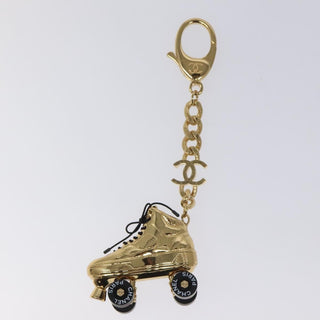 Chanel Vintage CC Bag Charm Metal with Leather