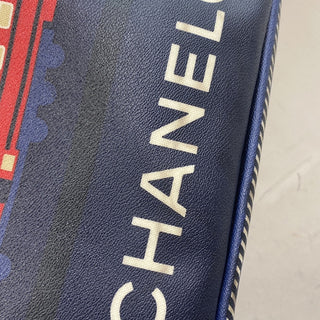Chanel Le Train Tote Printed Coated Canvas