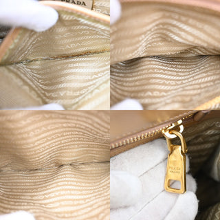 Prada Galleria Double Zip Tote Patent leather