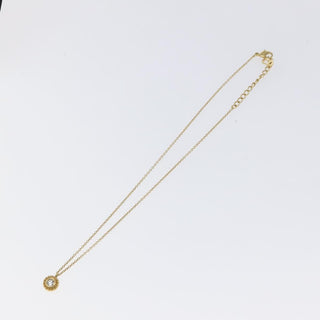 Christian Dior CD Pendant Necklace Gold-plated