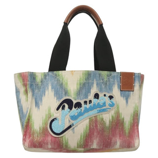Loewe Paula's Ibiza Tote Embellished Printed Canvas