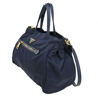 Prada Zip Convertible Shopping Tote Re-Nylon with Saffiano Leather