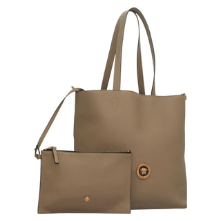Versace La Medusa Tote Embossed Canvas