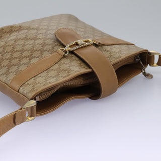 Celine Vintage Macadam Shoulder Bag Canvas