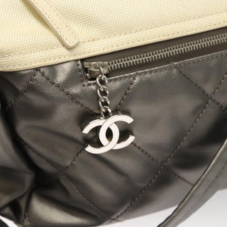Chanel Biarritz Hobo Quilted Coated Canvas