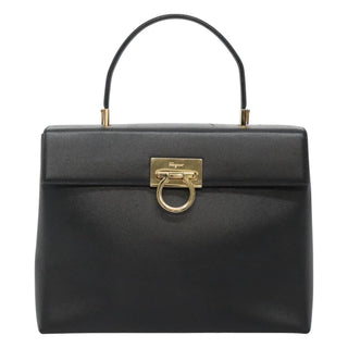 Salvatore Ferragamo Gancini Convertible Top Handle Bag Leather