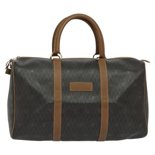 Christian Dior Vintage Honeycomb Handbag Canvas Leather