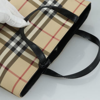 Burberry Top Handle Tote Nova Check Canvas