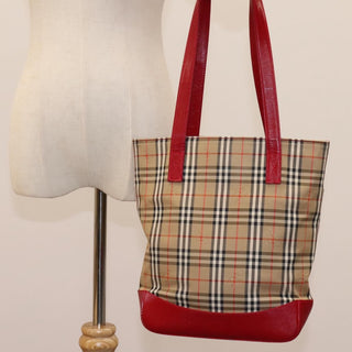 Burberry Nova Check Tote canvas check pattern