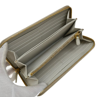 Prada Zip Around Tab Wallet Saffiano Leather