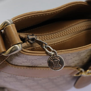 Celine Vintage Macadam Shoulder Bag Canvas