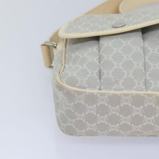 Celine Vintage Macadam Shoulder Bag Canvas and Leather