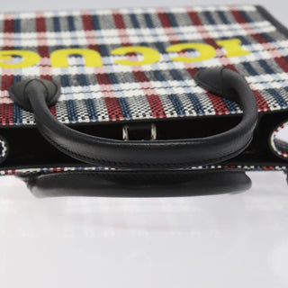 Gucci ICCUG Tote Embroidered Faux Raffia