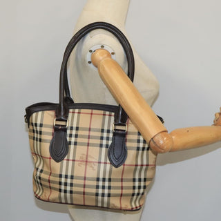 Burberry Newfield Tote Haymarket Coated Canvas