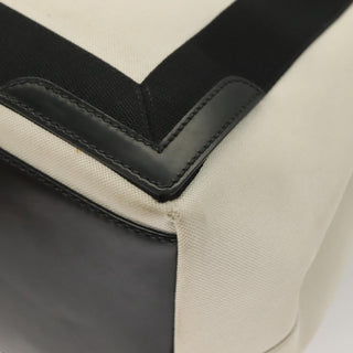 Balenciaga Navy Cabas Canvas with Leather