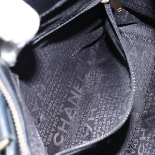 Chanel Chocolate Bar CC Tote Quilted Leather