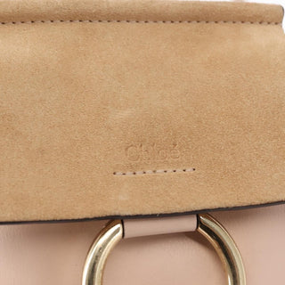 Chloe Faye Bracelet Crossbody Bag Leather and Suede