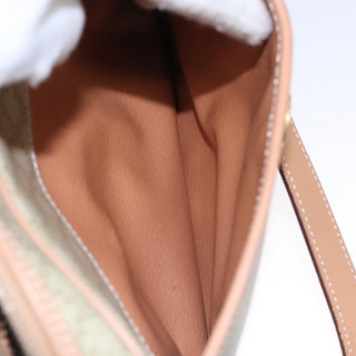 Celine Vintage Macadam Shoulder Bag Canvas and Leather