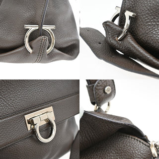 Salvatore Ferragamo Sofia Satchel Leather