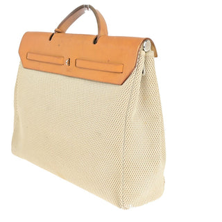 Hermes Herbag Zip Leather and Toile