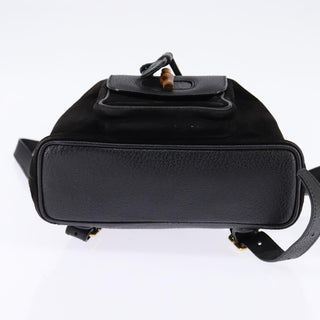Gucci Vintage Bamboo Backpack Suede