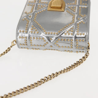 Christian Dior Ultra Matte Diorama Vertical Clutch on Chain Studded Leather