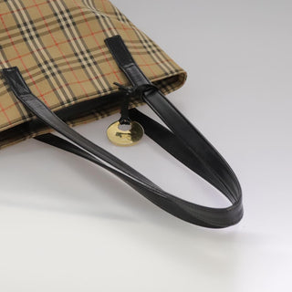Burberry Nova Check Tote Leather