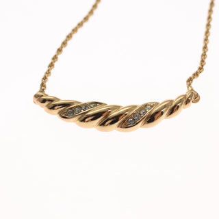 Christian Dior Collar Necklace Metal with Faux Pearls