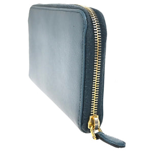 Prada Zip Around Tab Wallet Saffiano Leather