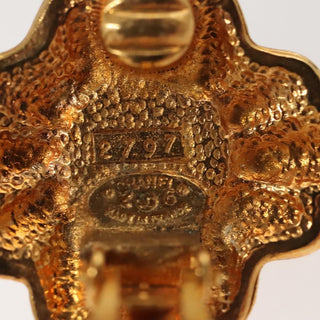 Chanel Vintage CC Earrings Metal