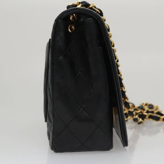 Chanel Full Flap Shoulder Bag Embossed Quilted Calfskin