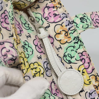Chanel Vintage Camellia Tote Printed Nylon