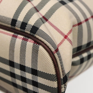Burberry Nova Check Tote Canvas and Leather