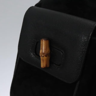 Gucci Vintage Bamboo Backpack Leather