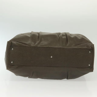 Salvatore Ferragamo Gancini Buckle Shoulder Bag Leather