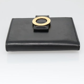 Celine Circle Logo Compact Wallet Leather