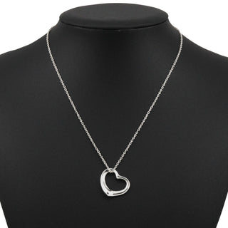 Tiffany & Co. Elsa Peretti Open Heart Pendant Necklace Sterling Silver