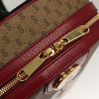 Gucci Doraemon Zip Backpack Printed Mini GG Coated Canvas